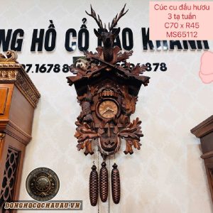 Đồng Hồ Cúc Cu Đầu Hươu BK65112